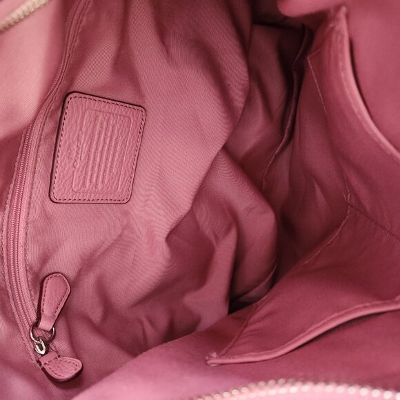 Like New Coach Madison Isabelle Pink Leather Shoulder Bag Purse - Picture 16 of 17